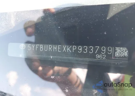 2019 Toyota Corolla Le from USA, damaged, VIN 5YFBURHEXKP933799